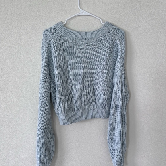 H&M Light Blue Women's Sweater - Picture 4 of 6